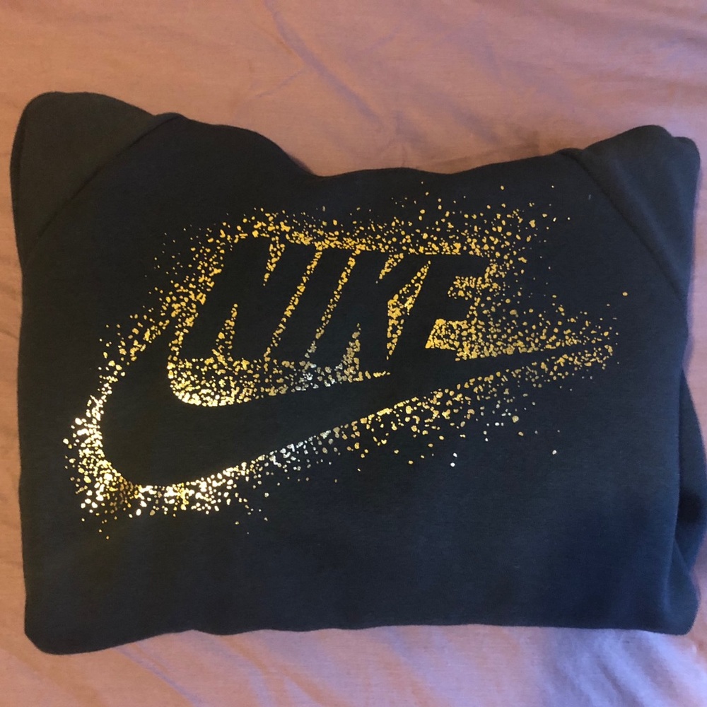 NIKE SPORTSWEAR RALLY METALLIC FUNNEL NECK HOODIE